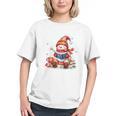 Snowman Reading Books Lovers Christmas Librarian Bookworm Graphic Youth