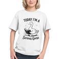 Today I'm A Serious Goose Animal Reading Book Lovers Graphic Youth