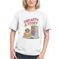 Unearth A Story Cute Turtle Reading Books Librarian Graphic Youth