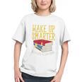Wake Up Smarter Librarian Book Stack Premium Tri-Blend Graphic Youth