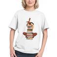 Woman And Books Stack Afro Girl Book Lover Graphic Youth