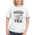 Women's Fueled By Books And Tea Book Lover Bookworm Reading Books Graphic Youth Women's Fueled By Books And Tea Book Lover Bookworm Reading Books Graphic Youth