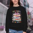 100 Days In The Books Cute Book 100 Days Of School Teachers Youth Crewneck Sweatshirt 100 Days In The Books Cute Book 100 Days Of School Teachers Youth Crewneck Sweatshirt