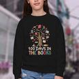 100 Days In The Books Reading Teacher Cute Book Lover Youth Crewneck Sweatshirt