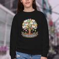 100 Days Of School In The Books Librarian Reading Teacher Youth Crewneck Sweatshirt