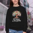 100th Day Of School Books Tree Reading Youth Crewneck Sweatshirt 100th Day Of School Books Tree Reading Youth Crewneck Sweatshirt