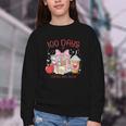 100th Day Of School Teachers 100 Days Of Coffee Chaos Books Youth Crewneck Sweatshirt 100th Day Of School Teachers 100 Days Of Coffee Chaos Books Youth Crewneck Sweatshirt