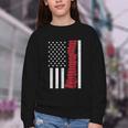America Flag Read Book Reading Librarian Men Women Kids Youth Crewneck Sweatshirt