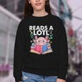 Axolotl Books Readsalotl Reading Bookworm Boys Girls Youth Crewneck Sweatshirt Axolotl Books Readsalotl Reading Bookworm Boys Girls Youth Crewneck Sweatshirt