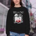 Bella Ciao Goodbye Beautiful Skull Book Of Dark Magic Occult Youth Crewneck Sweatshirt Bella Ciao Goodbye Beautiful Skull Book Of Dark Magic Occult Youth Crewneck Sweatshirt