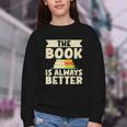 The Book Is Always Better Thriller Youth Crewneck Sweatshirt The Book Is Always Better Thriller Youth Crewneck Sweatshirt