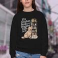 Book And Dog Lover Bookworm Reader Book Lover Youth Crewneck Sweatshirt