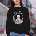 Book And Dog Lover Reading Humor Librarian Youth Crewneck Sweatshirt