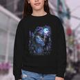 Book Fantasy Art Beautiful Elf Princess Fairy Youth Crewneck Sweatshirt
