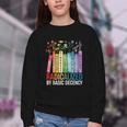 Book Flower Radicalized By Basic Decency Feminist Lgbt Youth Crewneck Sweatshirt