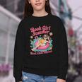 Book Girl Summer Beach Vacation Book Lover Youth Crewneck Sweatshirt Book Girl Summer Beach Vacation Book Lover Youth Crewneck Sweatshirt
