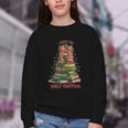 Book Lover Christmas Tree I Have No Shelf Control Youth Crewneck Sweatshirt Book Lover Christmas Tree I Have No Shelf Control Youth Crewneck Sweatshirt