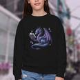Book Lover Dragon Reading Cool Fantasy Women Girls Kids Men Youth Crewneck Sweatshirt
