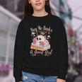 Book Lover Saying Buy Me Books And Call Me A Good Girl Youth Crewneck Sweatshirt