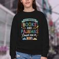 Book Lovers Reading Bedtime Cozy Pajama For Librarians Youth Crewneck Sweatshirt