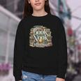 Book Nook Enthusiast Cozy Library Reader Collector Youth Crewneck Sweatshirt