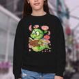 Book Worm Costume World Book Day Cute Kawaii Worm Reading Youth Crewneck Sweatshirt