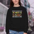 Bookcase Driving My Husband Crazy One Book At A Time Youth Crewneck Sweatshirt