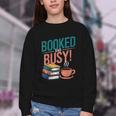 Booked And Busy Cool Coffee Reading Relaxing Books Youth Crewneck Sweatshirt Booked And Busy Cool Coffee Reading Relaxing Books Youth Crewneck Sweatshirt