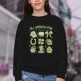 ALL Booked For St Patricks Day Bookish Leprechaun Bookworm Youth Crewneck Sweatshirt ALL Booked For St Patricks Day Bookish Leprechaun Bookworm Youth Crewneck Sweatshirt