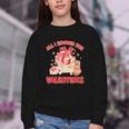 Booked For Valentine Books Lover Bookworm Librarian Teacher Youth Crewneck Sweatshirt