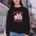 All Booked For Valentines Book Reading Coquette Bow Youth Crewneck Sweatshirt All Booked For Valentines Book Reading Coquette Bow Youth Crewneck Sweatshirt