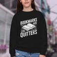Bookmarks Quote Library Book Reader Youth Crewneck Sweatshirt