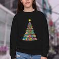 Bookmas Christmas Book Tree Book Lover English Teacher Youth Crewneck Sweatshirt Bookmas Christmas Book Tree Book Lover English Teacher Youth Crewneck Sweatshirt