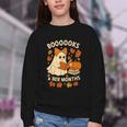 Books And BER Months Fall Librarian Reading Halloween Youth Crewneck Sweatshirt