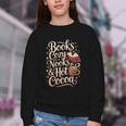 Books Cozy Nooks Hot Cocoa Winter Reading Warmth Comfort Youth Crewneck Sweatshirt
