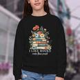 I Like Books More Than People Reading Reader Bookworm Saying Youth Crewneck Sweatshirt I Like Books More Than People Reading Reader Bookworm Saying Youth Crewneck Sweatshirt