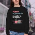 Books Saying JOMO Joy Of Missing Out For Bookworms Youth Crewneck Sweatshirt