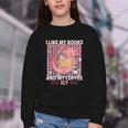 I Like My Books Spicy And My Coffee Icy Librarian Youth Crewneck Sweatshirt