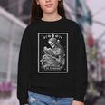 The Bookworm Book Reader Reading Tarot Card Witchy Moon Youth Crewneck Sweatshirt