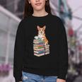 Bookworm Corgi Reading Books Drinking Coffee Dog Lover Youth Crewneck Sweatshirt Bookworm Corgi Reading Books Drinking Coffee Dog Lover Youth Crewneck Sweatshirt