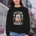 Bookworm Just A Girl Who Loves Books Youth Crewneck Sweatshirt Bookworm Just A Girl Who Loves Books Youth Crewneck Sweatshirt