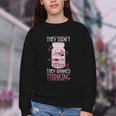 Bookworm Library Banned Book -Adults Short Sleeve Modern Crew Neck Small Straight Imported They Didn't Ban Books They Banned Thinking Youth Crewneck Sweatshirt