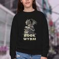 Bookwyrm Dragon Fantasy Bookish Fairytale Book Lover Youth Crewneck Sweatshirt Bookwyrm Dragon Fantasy Bookish Fairytale Book Lover Youth Crewneck Sweatshirt