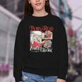 Born To Read Forced To Work Santa Christmas Book Lover Retro Youth Crewneck Sweatshirt