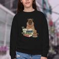 Capybara Glasses Reading Books Capybara Nerd Bookworm Youth Crewneck Sweatshirt Capybara Glasses Reading Books Capybara Nerd Bookworm Youth Crewneck Sweatshirt