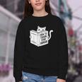 Cat Book Humor How To Train Your Human Youth Crewneck Sweatshirt Cat Book Humor How To Train Your Human Youth Crewneck Sweatshirt