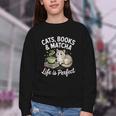 Cats Books And Matcha Life Is Perfect Green Tea Matcha Youth Crewneck Sweatshirt Cats Books And Matcha Life Is Perfect Green Tea Matcha Youth Crewneck Sweatshirt