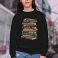 Celebrating History Month Floral Books Teacher Youth Crewneck Sweatshirt