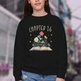 Chapter 16th Birthday Bookworm 16 Years Old For Book Lovers Youth Crewneck Sweatshirt