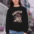 Chapter 20 20th Birthday Women Book Lovers Its My Birthday Youth Crewneck Sweatshirt